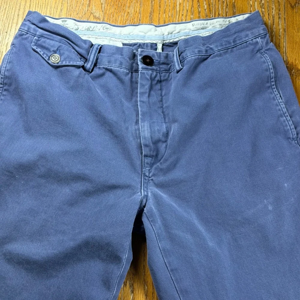 Vintage Polo Ralph Lauren Slim Fit Chinos Mens 32x34 Blue Cotton Twill Pants